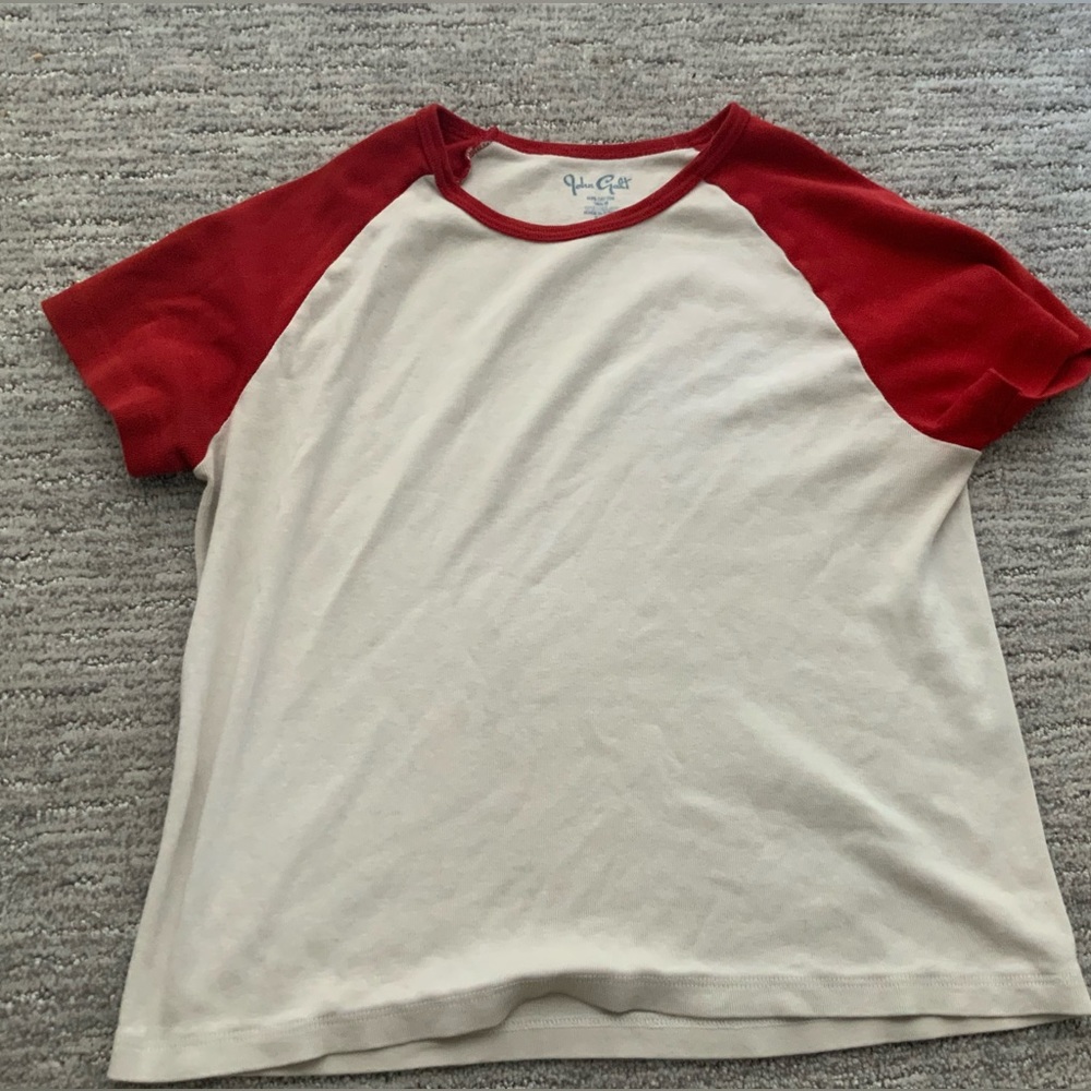 Red brandy Melville baseball tee